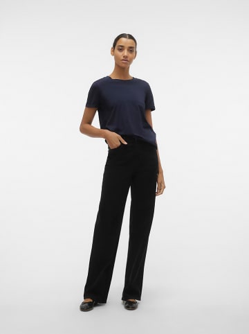 Vero Moda Koszulka "Paula" w kolorze granatowym