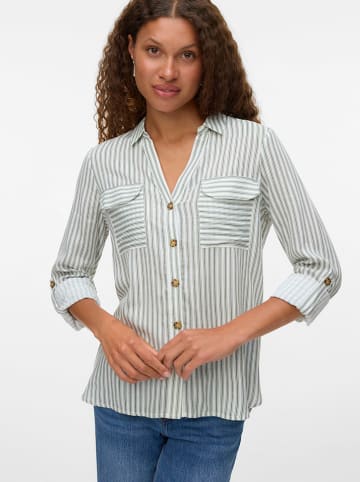 Vero Moda Koszula w kolorze biało-zielonym