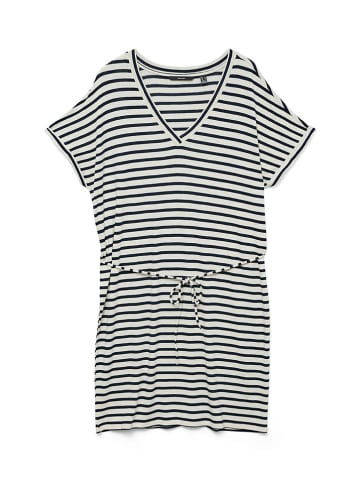 Vero Moda Kleid in Creme/ Dunkelblau