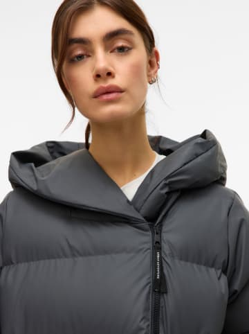 Vero Moda Doorgestikte mantel donkergrijs