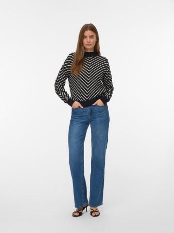 Vero Moda Pullover in Beige/ Schwarz