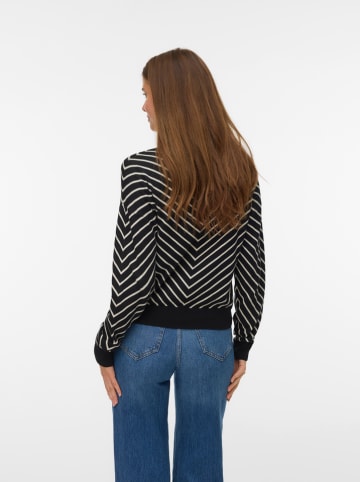 Vero Moda Sweter w kolorze beżowo-czarnym