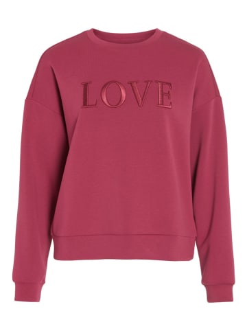 Vila Sweatshirt "Vireflect" in Bordeaux
