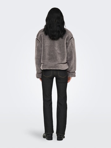 ONLY Kurtka pluszowa "ONLMICHELLE" w kolorze szarym