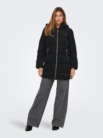 ONLY Doorgestikte mantel zwart