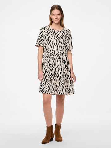 Pieces Kleid "Arlem" in Sand/ Schwarz