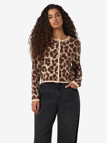 Noisy may Cardigan "Sille" in Braun/ Beige