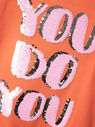 name it Shirt "Helka" oranje/lichtroze