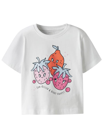 name it Shirt "Helka" wit/meerkleurig