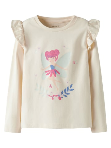 name it Longsleeve "Tikka" geel/lichtblauw/roze