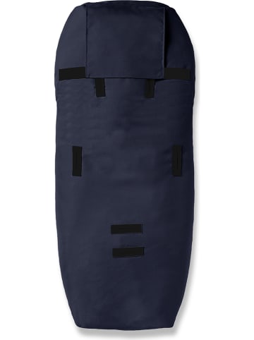 Hofbrucker Lammfell-Fußsack "Alaska" in Dunkelblau - (L)95 x (B)35 cm