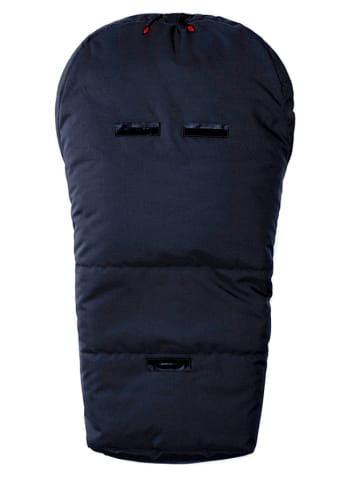 Hofbrucker Lammfell-Fußsack in Dunkelblau - (L)80 x (B)34 cm