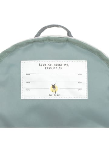 Lässig Rugzak "Tiny Drivers - Excavator" groen - (L)20 x (B)9,5 x (H)24 cm