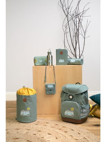 Lässig 5-delige schooltasset "Adventure Bus" grijs