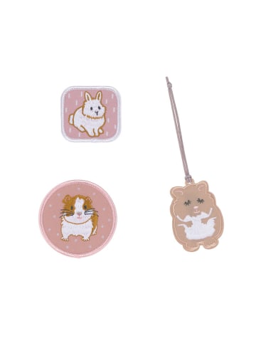 Lässig 3-delige set: patches "Cuddly Pet" lichtroze/beige