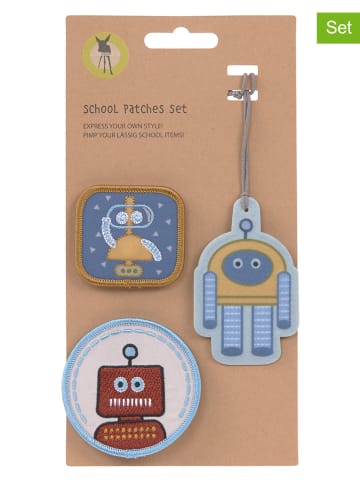 Lässig 3er-Set: Patches "Robot" in Bunt