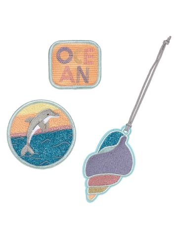 Lässig 3-delige set: patches "Dolphin" meerkleurig