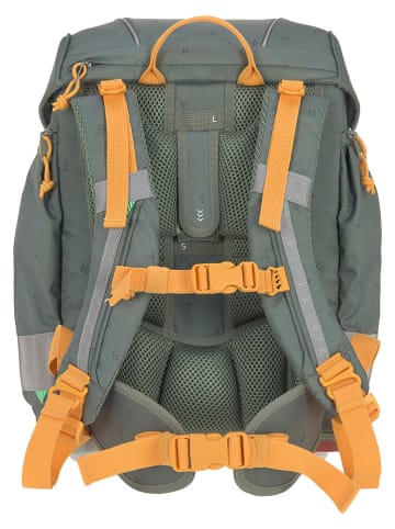 Lässig 7tlg. Schulranzen-Set "Unique Letters" in Khaki - (B)30 x (H)41,5 x (T)25 cm