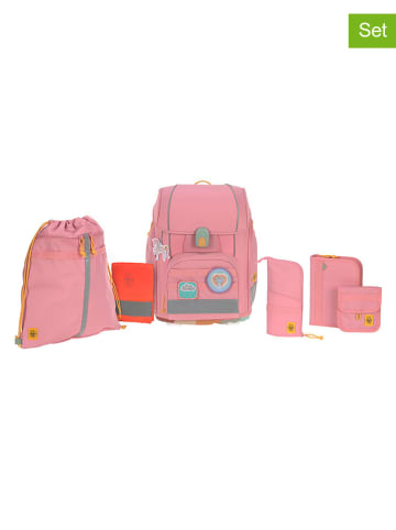Lässig 7tlg. Schulranzen-Set "Unique" in Rosa