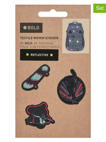 Lässig Textiel sticker "Skater" zwart