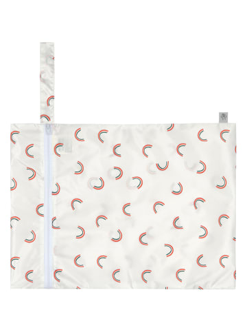 Lässig 2er-Set: Wickeltaschen ''Happy Rascals Heart'' in Lila/ Creme - (L)29 x (B)40 cm