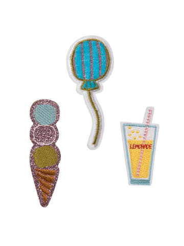 Lässig Textil-Sticker "Sunny" in Blau/ Gelb