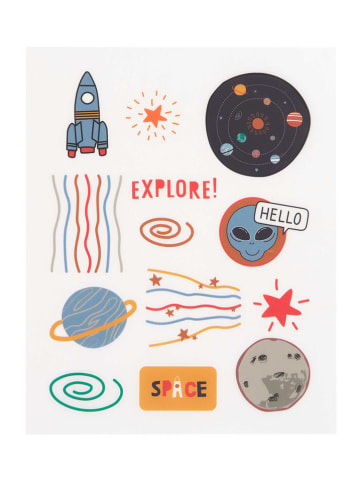 Lässig Transfer stickers "Space" blauw/rood