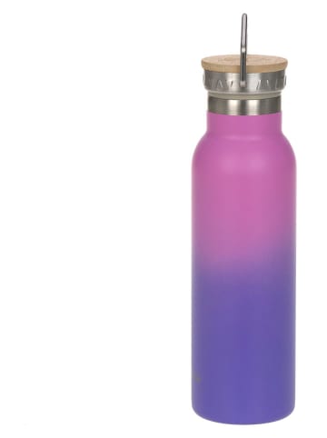 Lässig Roestvrijstalen drinkfles "Unique" paars - 460 ml