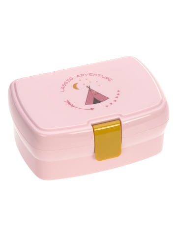 Lässig Lunchbox ''Adventure Tipi'' lichtroze - (B)17,7 x (H)7,3 x (D)13,4 cm