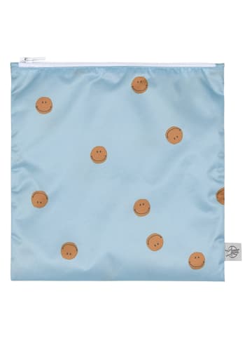 Lässig 2-delige set: snacktassen blauw/crème - (L)17 x (B)18 cm