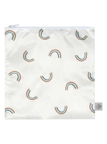 Lässig 2-delige set: snacktassen blauw/crème - (L)17 x (B)18 cm