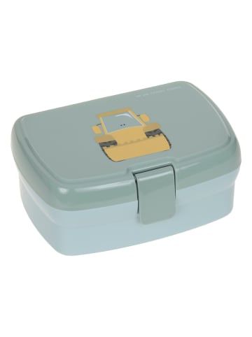 Lässig 2-delige lunchset ''Tiny Drivers - Excavator'' grijs