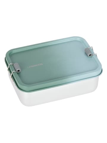 Lässig Lunchbox ''Solid'' in Silber/ Grün - (B)18 x (H)6,9 x (T)13,3 cm