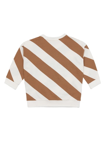 Lässig Sweatshirt crème/lichtbruin