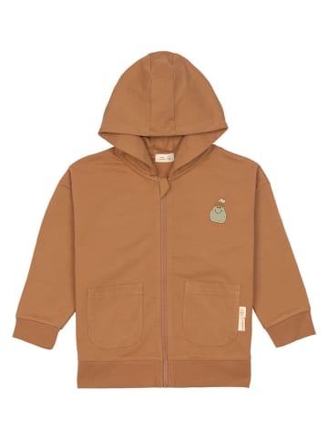 Lässig Sweatvest lichtbruin