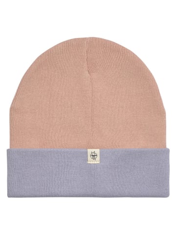 Lässig Beanie abrikooskleurig/lichtpaars