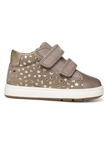 Geox Leder-Sneakers "Biglia" in Hellbraun