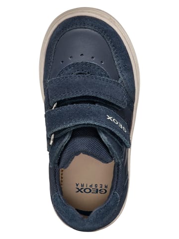 Geox Skórzane sneakersy "Nashik" w kolorze granatowym