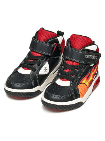 Geox Sneakers "Inek" zwart/rood