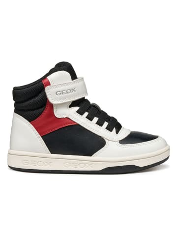 Geox Sneakersy "Maltin" w kolorze biało-czarnym