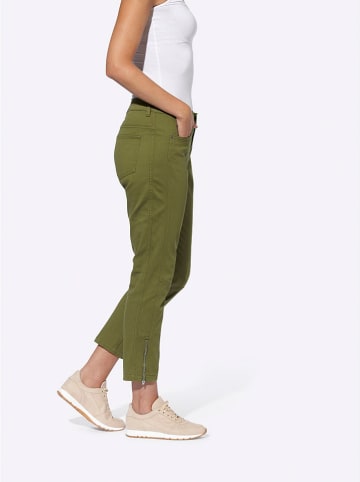 Heine Spodnie chino w kolorze khaki