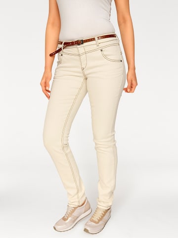 Heine Dżinsy - Skinny fit - w kolorze kremowym