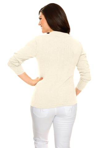 Heine Sweter w kolorze kremowym