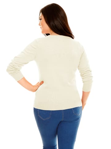 Heine Sweter w kolorze kremowym