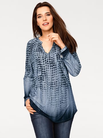 Heine Blouse blauw/donkerblauw
