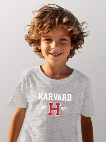 WOOOP Shirt "Harvard Est 1636" in Grau