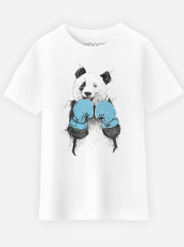 WOOOP Shirt "The winner Panda" in Weiß