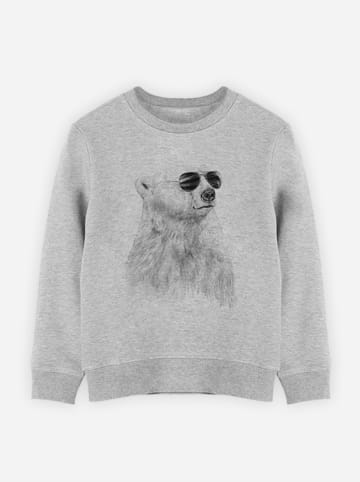 WOOOP Sweatshirt "Don't let the sun go down" in Grau