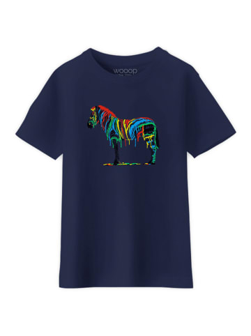 WOOOP Shirt "Fresh paint" in Dunkelblau