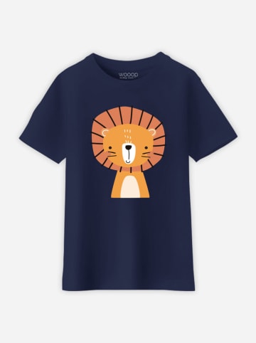 WOOOP Shirt "Leo" in Dunkelblau